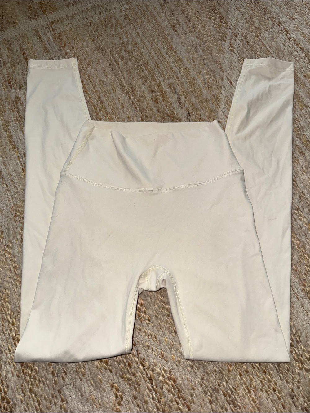 White High-Waist Leggings